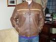LEATHER JACKET (Mission),  brown,  lined,  zipped front, ....