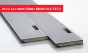 260 x 21 x 3mm Planer Blades SLOTTED for ELU Planer - 1 Pair At Online