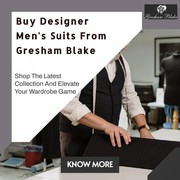 Buy Designer Men’s Suits From Gresham Blake